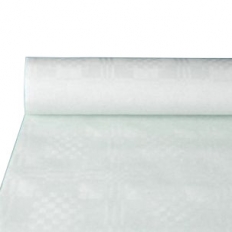 Obrus papierowy w rolce 1,2m x 50m BIAŁY wytłoczenie damaszkowe [BS]