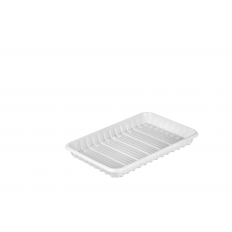 B* Tacka plastikowa 210x130mm 0,25 PS biała 100szt. |21| B* Tacka plastikowa 210x130mm 0,25 PS biała 100szt. |21|