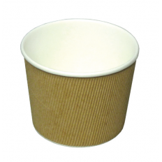 BIO* Pojemnik papierowy (110mm) NA ZUPĘ 450ml/16oz BRĄZ FALISTY 25szt. (op.zb.=20x25szt.) BIO* Pojemnik papierowy (110mm) NA ZUPĘ 450ml/16oz BRĄZ FALISTY 25szt. (op.zb.=20x25szt.)