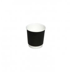 BIO Kubek papierowy czarny wytłaczany 4oz/100ml 62mm (40szt) BIO Kubek papierowy czarny wytłaczany 4oz/100ml 62mm (40szt)