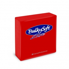Serwetka składana bulkysoft LUXE PUNTA-PUNTA 40x40 3-warstwy czerwona 1/4 40szt. |16| Serwetka składana bulkysoft LUXE PUNTA-PUNTA 40x40 3-warstwy czerwona 1/4 40szt. |16|