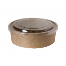 K* BIO Wieczko PET wypukłe do miski papierowej (184mm) 44oz 50szt. |6| K* BIO Wieczko PET wypukłe do miski papierowej (184mm) 44oz 50szt. |6|