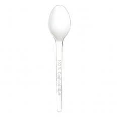 BIO Łyżka biała PLA 170mm (100szt) BIO Łyżka biała PLA 170mm (100szt)