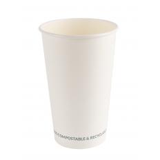 BIO Kubek papierowy biały 300ml/12oz COMPOSTABLE 50szt. BIO Kubek papierowy biały 300ml/12oz COMPOSTABLE 50szt.