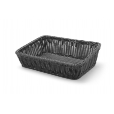 HI* Kosz skośny prostokątny czarny 400x300x(H)120mm HI* Kosz skośny prostokątny czarny 400x300x(H)120mm