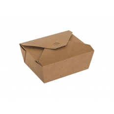 Pojemnik LUNCH BOX papierowy 20x14x4,5cm kraft 1100ml 50szt. |6| [K]*