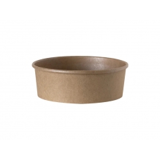 Pojemnik sałatkowy papierowy 750ml śr. 149mm Gbox Kraft okrągły NOWY 50szt. (56900) |6| [6G]