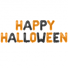Balon foliowy napis Happy Halloween* Balon foliowy napis Happy Halloween*