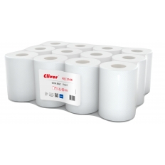 Ręcznik Cliver Standard MINI 1-warstw. 65m extra biały makulat. śr.14cm |12| [LX]