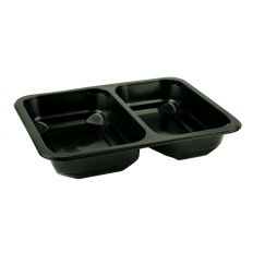 Pojemnik czarny do zgrzewu PP Gbox Std H50 227x178 DUO 50szt. Pojemnik czarny do zgrzewu PP Gbox Std H50 227x178 DUO 50szt.