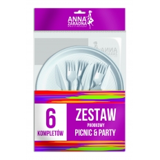 AZ* Zestaw piknikowy dla 6 osób |6| AZ* Zestaw piknikowy dla 6 osób |6|