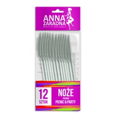 Noże premium 12 szt. TRANSPARENT |40| [AZ]*