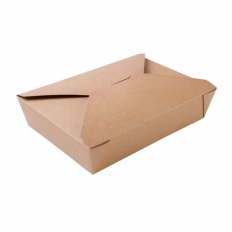BS* Pudełko BIO FOOD BOX 1100ml 21x15x5cm brązowe powleczone PLA biodegradowalne 280szt BS* Pudełko BIO FOOD BOX 1100ml 21x15x5cm brązowe powleczone PLA biodegradowalne 280szt