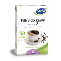 Filtry do kawy nr 2 50szt. box STELLA Filtry do kawy nr 2 50szt. box STELLA