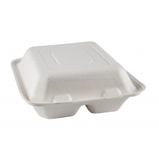 Pojemnik GBOX LUNCH DUO z trzciny cukrowej 220x200x45x122mm 50szt. Pojemnik GBOX LUNCH DUO z trzciny cukrowej 220x200x45x122mm 50szt.