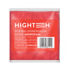 Ścierka z mikrofibry 30x30cm czerwona 220g 1szt. |400|* Ścierka z mikrofibry 30x30cm czerwona 220g 1szt. |400|*