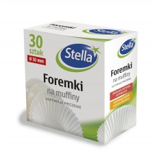 Foremki na muffiny 30szt. box STELLA Foremki na muffiny 30szt. box STELLA