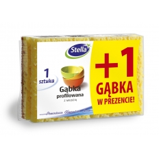 Gąbka do zmywania profilowana z miedzią STELLA Gąbka do zmywania profilowana z miedzią STELLA