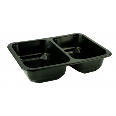 Pojemnik do zgrzewu czarny PP EKO H50 DUO (50szt) Pojemnik do zgrzewu czarny PP EKO H50 DUO (50szt)