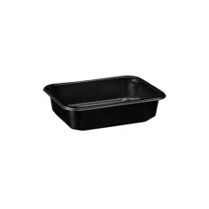 Pojemnik do zgrzewu PP 187x137 MONO H60 czarny 50szt. |12|* Pojemnik do zgrzewu PP 187x137 MONO H60 czarny 50szt. |12|*