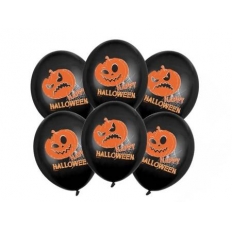 Balon Dynie Halloween 30cm 6szt. PartyDeco* Balon Dynie Halloween 30cm 6szt. PartyDeco*
