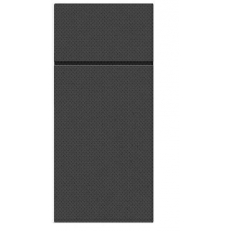Etui na sztućce serwetka 38x32cm PUNTA czarne 50szt. Etui na sztućce serwetka 38x32cm PUNTA czarne 50szt.