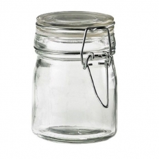 BS* Słoik szklany 150ml 65x90mm z zamknięciem 12szt. |4| BS* Słoik szklany 150ml 65x90mm z zamknięciem 12szt. |4|