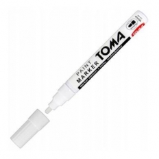 BL Marker olejowy okrągły TOMA 2,5mm biały |12| BL Marker olejowy okrągły TOMA 2,5mm biały |12|