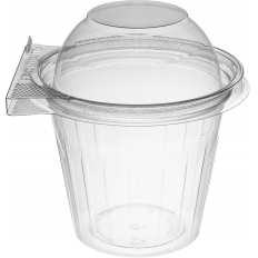 BS* Kubek rPET z plombą 250ml z wieczkiem wypukłym 360szt. BS* Kubek rPET z plombą 250ml z wieczkiem wypukłym 360szt.