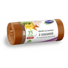 ST* Worki z uszami do SEGREGACJI odpadów "BIO" LDPE 35L 20szt. brązowe /20/ ST* Worki z uszami do SEGREGACJI odpadów "BIO" LDPE 35L 20szt. brązowe /20/