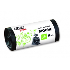 Worki na odpady czarne MOCNE LDPE 35L 15szt. Worki na odpady czarne MOCNE LDPE 35L 15szt.