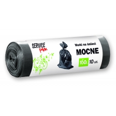 Worki na odpady czarne MOCNE LDPE 160L 10szt. Worki na odpady czarne MOCNE LDPE 160L 10szt.