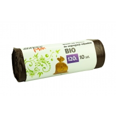 SP Worki na śmieci do segregacji brązowe LDPE 120L 10szt. SP Worki na śmieci do segregacji brązowe LDPE 120L 10szt.