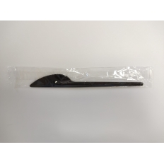 Nóż PS czarny pakowany pojedynczo bez serwetki 17cm 250szt. [AT]6G*